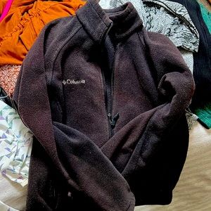 Womens medium Columbia fleece zip up